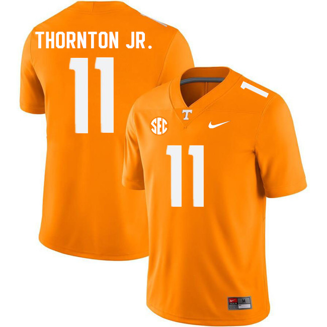 Men #11 Dont'e Thornton Jr. Tennessee Volunteers College Football Jerseys Stitched Sale-Orange